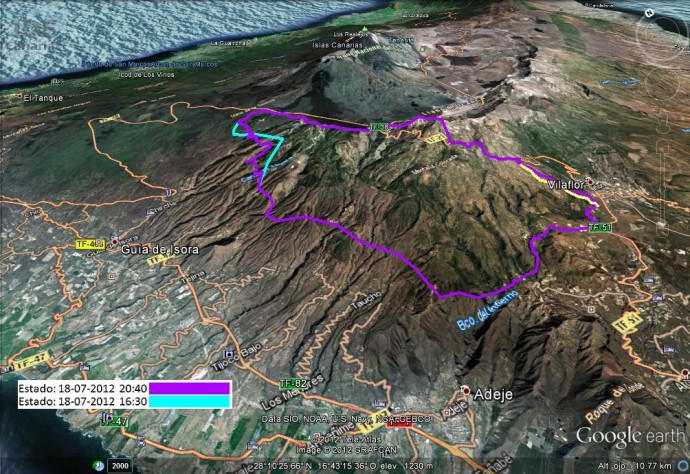 Tenerife Fire Thursday official update