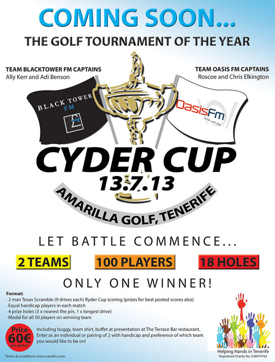 Tenerife Oasis FM Cyder Cup Golf Tournament 2013