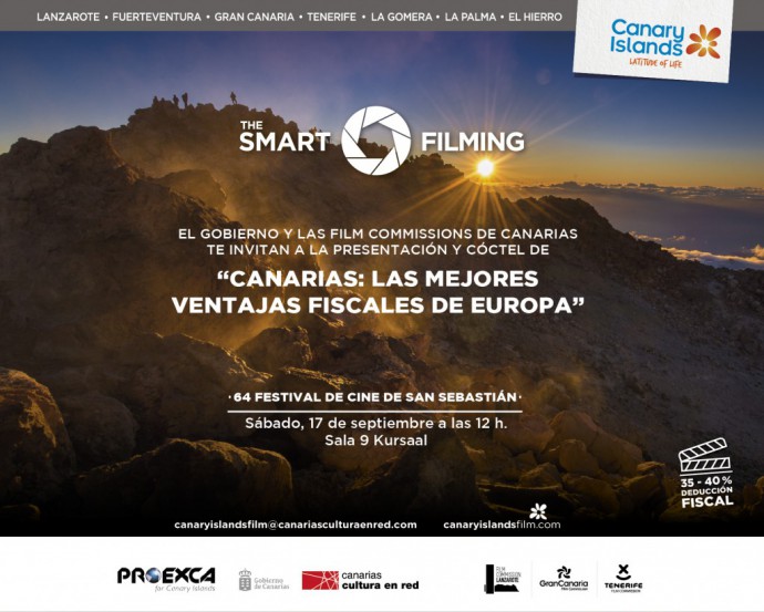 Canary Islands promote "The best tax incentives in Europe" at San Sebastián Film Festival