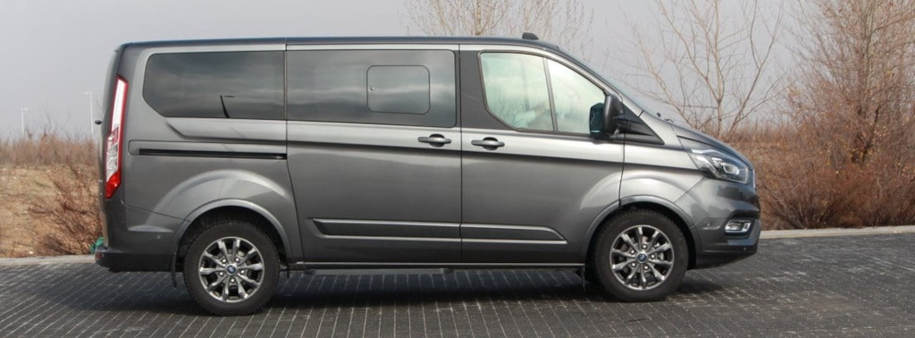 Parked grey van, Tenerife.