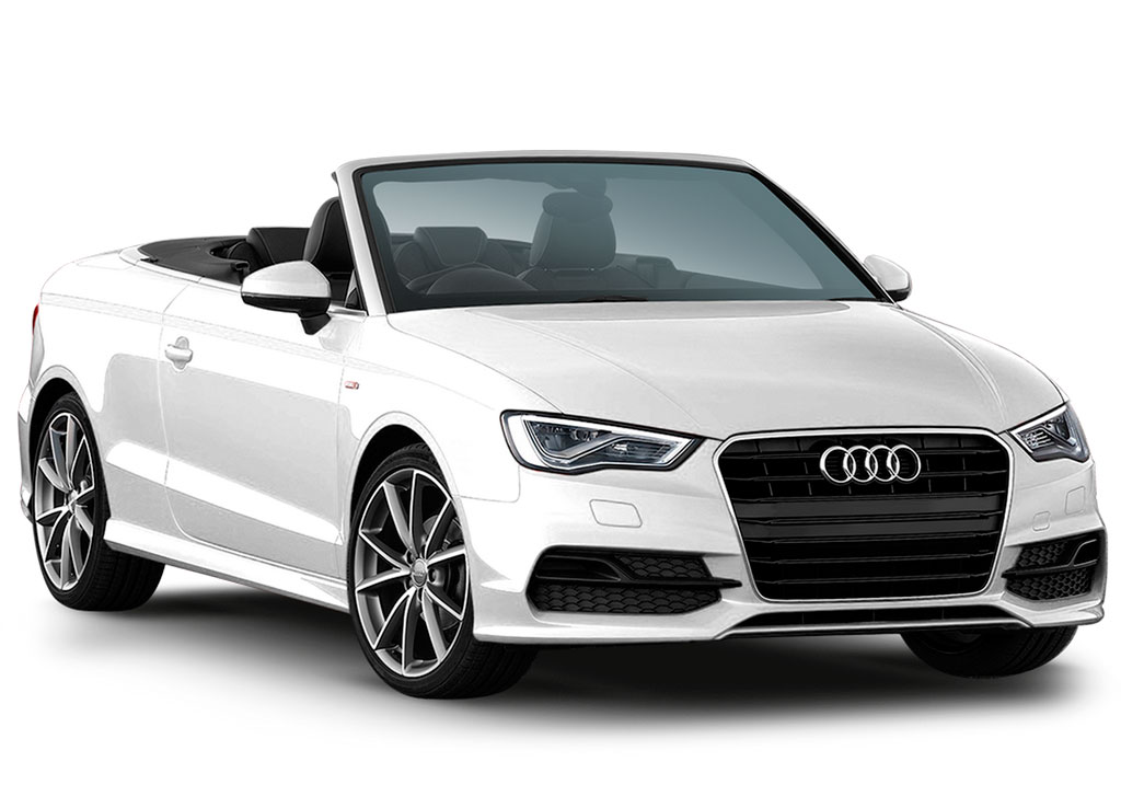 Audi convertible car in a neutral environment, ideal for exploring Tenerife.