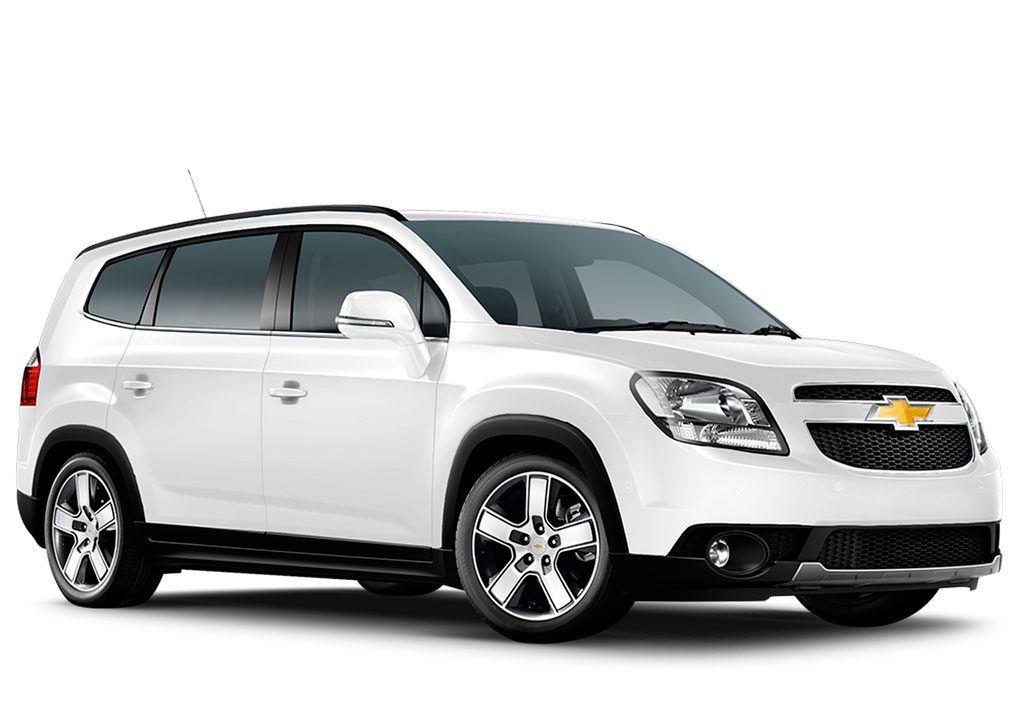White Chevrolet SUV parked in Tenerife.
