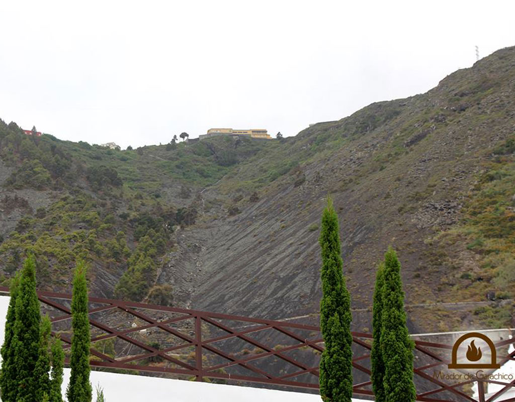 Mountainous landscape from the viewpoint of Garachico in Tenerife.