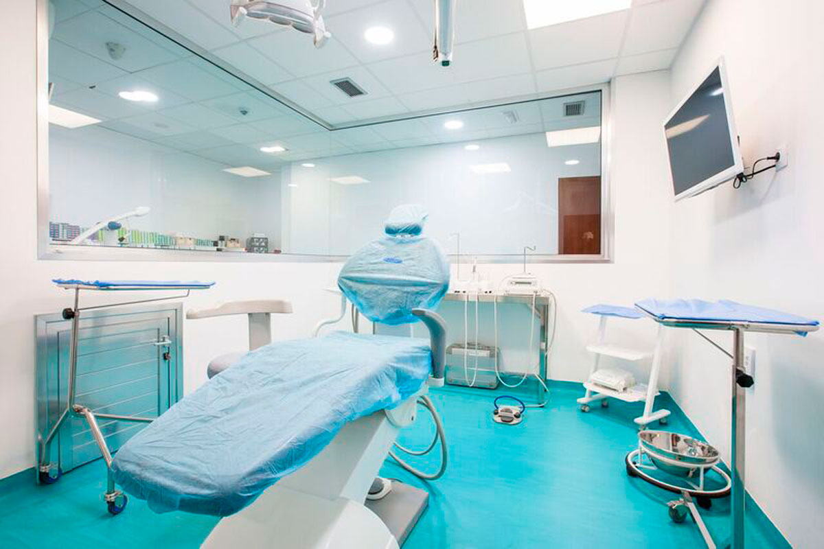 Dentist's chair in a health clinic in Tenerife.