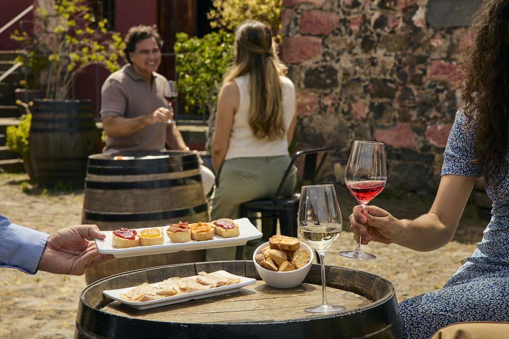 Tapas and wine tasting at Casa del Vino, Tenerife.