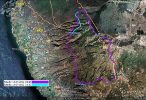 Tenerife Fire Map