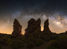 Under the starry mantle of Mount Teide