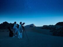 Under the starry mantle of Mount Teide
