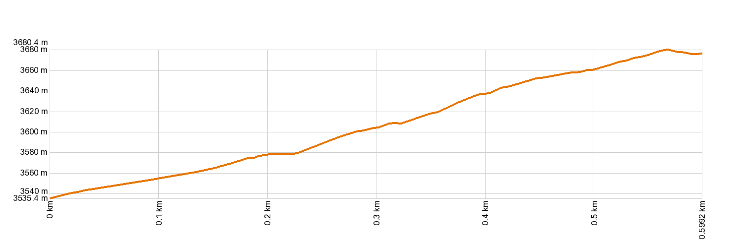 Altimetría 10. Acceso cráter del Pico del Teide. Sendero Telesforo Bravo